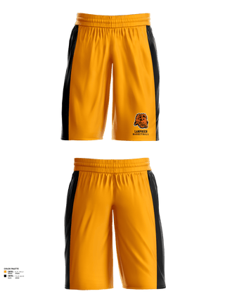 Mens Basketball Shorts, Lanphier High School Basketball, Men's Basketball, Teamtime, Team time, sublimation, custom sports apparel, team uniforms, spirit wear, spiritwear, sports uniforms, custom shirts, team store, custom team store, fundraiser sports, apparel fundraiser