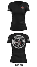 C Btry 2-32 FAR 54582520 Women's Short Sleeve V-neck Shirt - 21
