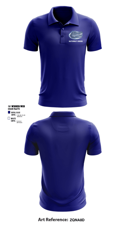 Gateway Regional High School Cheer 43593489 Short Sleeve Performance Polo - 5