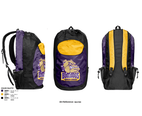 Gear Bag, Queen Creek, Women's Basketball, Teamtime, Team time, sublimation, custom sports apparel, team uniforms, spirit wear, spiritwear, sports uniforms, custom shirts, team store, custom team store, fundraiser sports, apparel fundraiser