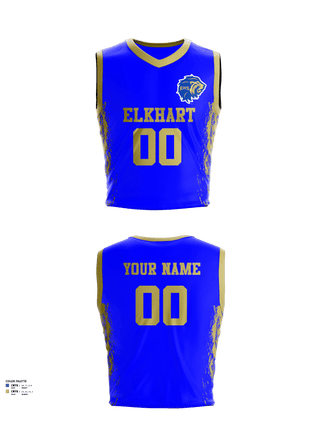Womens Basketball Jersey, Elkhart High School Basketball, Women's Basketball, Teamtime, Team time, sublimation, custom sports apparel, team uniforms, spirit wear, spiritwear, sports uniforms, custom shirts, team store, custom team store, fundraiser sports, apparel fundraiser