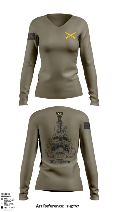 3-133 FA 26743632 Women's Long Sleeve V-neck Shirt - 50