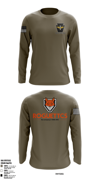 Fox company 2/104th avn 96762502 Long Sleeve Performance Shirt - 9