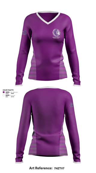 Women's Long Sleeve Vneck Shirt, Marion County High School Basketball, Women's Basketball, Teamtime, Team time, sublimation, custom sports apparel, team uniforms, spirit wear, spiritwear, sports uniforms, custom shirts, team store, custom team store, fundraiser sports, apparel fundraiser