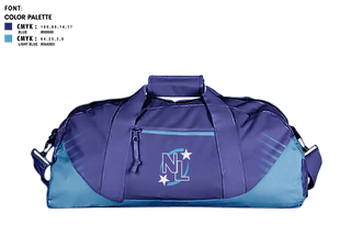 Duffle Bag, North Lake Little League, Spirit Store, Teamtime, Team time, sublimation, custom sports apparel, team uniforms, spirit wear, spiritwear, sports uniforms, custom shirts, team store, custom team store, fundraiser sports, apparel fundraiser