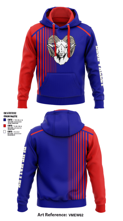 Blue Valley High School Volleyball 71136380 Hoodie - 1
