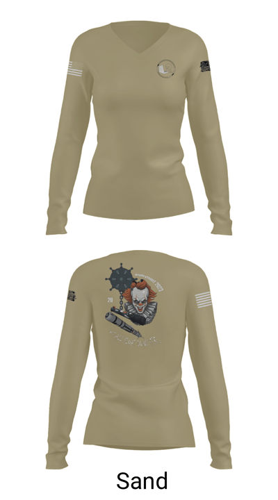 Mobile unit 2 64041633 Women's Long Sleeve V-neck Shirt - 41