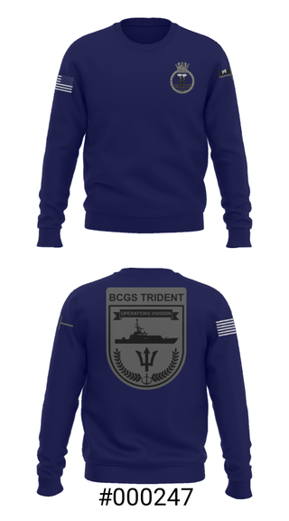 Crew Neck Sweatshirt, , Coast Guard, Teamtime, Team time, sublimation, custom sports apparel, team uniforms, spirit wear, spiritwear, sports uniforms, custom shirts, team store, custom team store, fundraiser sports, apparel fundraiser