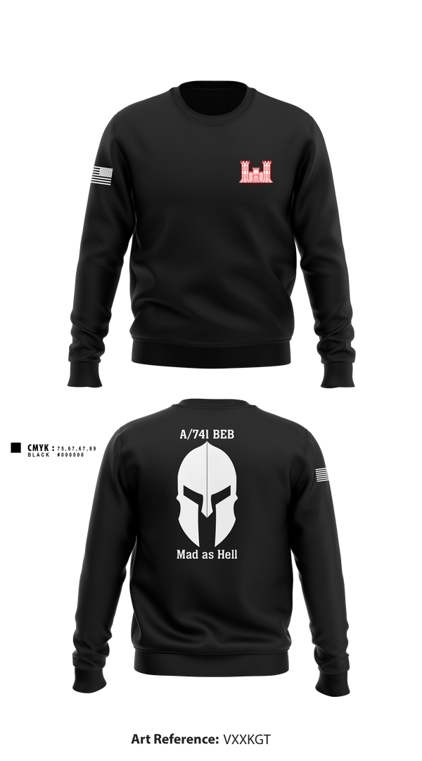 Crew Neck Sweatshirt, , National Guard, Teamtime, Team time, sublimation, custom sports apparel, team uniforms, spirit wear, spiritwear, sports uniforms, custom shirts, team store, custom team store, fundraiser sports, apparel fundraiser