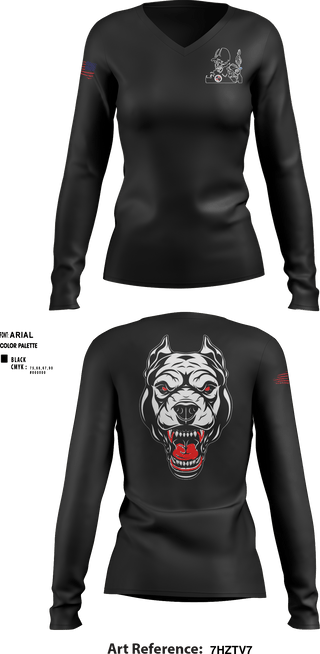 Women's Long Sleeve Vneck Shirt, , Army, Teamtime, Team time, sublimation, custom sports apparel, team uniforms, spirit wear, spiritwear, sports uniforms, custom shirts, team store, custom team store, fundraiser sports, apparel fundraiser