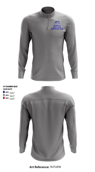 Quarter Zip Jacket, Chisholm Wolf Pack Wrestling Club, Wrestling, Teamtime, Team time, sublimation, custom sports apparel, team uniforms, spirit wear, spiritwear, sports uniforms, custom shirts, team store, custom team store, fundraiser sports, apparel fundraiser