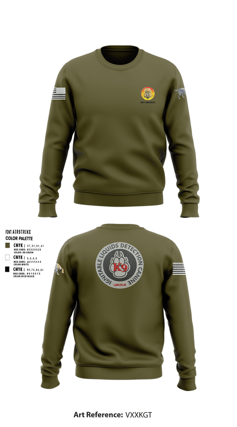 Crew Neck Sweatshirt, Stafford County Fire Marshal's Office, Police, Teamtime, Team time, sublimation, custom sports apparel, team uniforms, spirit wear, spiritwear, sports uniforms, custom shirts, team store, custom team store, fundraiser sports, apparel fundraiser