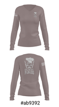 776 Brigade Engineer Batallion 36594934 Women's Long Sleeve V-neck Shirt - 35