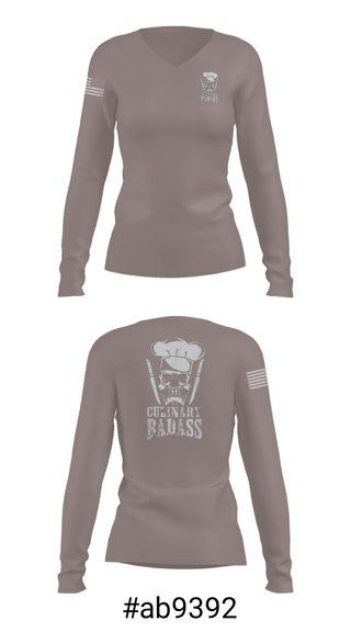 Women's Long Sleeve Vneck Shirt, , Army, Teamtime, Team time, sublimation, custom sports apparel, team uniforms, spirit wear, spiritwear, sports uniforms, custom shirts, team store, custom team store, fundraiser sports, apparel fundraiser