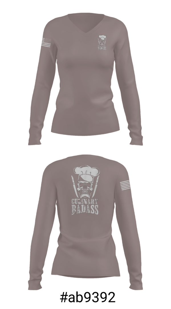 Women's Long Sleeve Vneck Shirt, , Army, Teamtime, Team time, sublimation, custom sports apparel, team uniforms, spirit wear, spiritwear, sports uniforms, custom shirts, team store, custom team store, fundraiser sports, apparel fundraiser