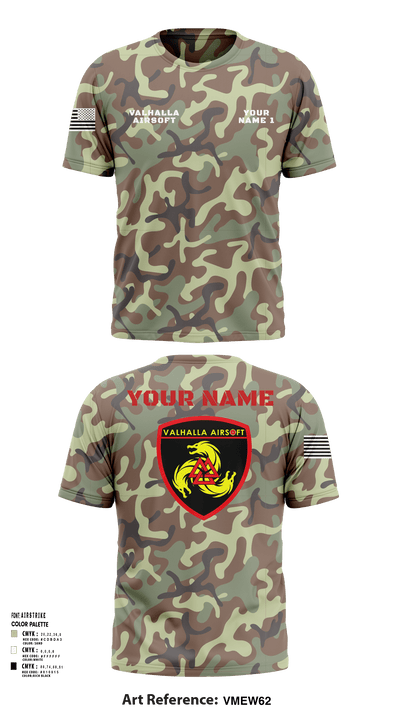 Valhalla Airsoft 98104221 Short Sleeve Performance Shirt - 14