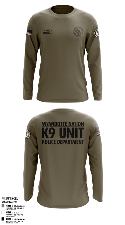 K9 Unit 27578074 Long Sleeve Performance Shirt - 4
