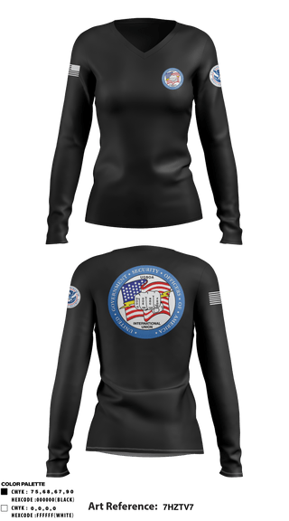 Women's Long Sleeve Vneck Shirt, , Police, Teamtime, Team time, sublimation, custom sports apparel, team uniforms, spirit wear, spiritwear, sports uniforms, custom shirts, team store, custom team store, fundraiser sports, apparel fundraiser