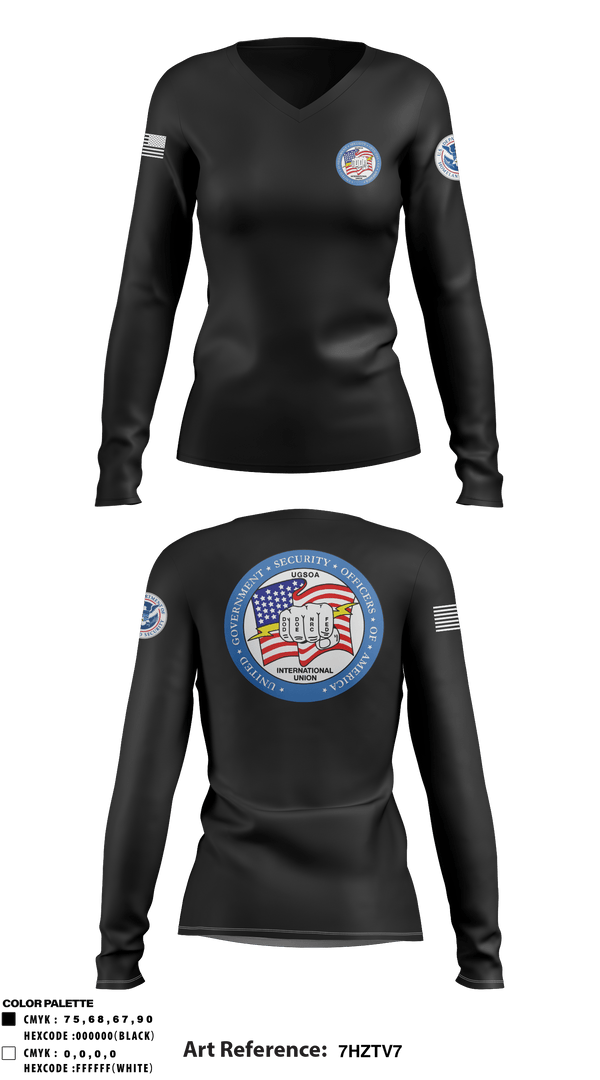 Women's Long Sleeve Vneck Shirt, , Police, Teamtime, Team time, sublimation, custom sports apparel, team uniforms, spirit wear, spiritwear, sports uniforms, custom shirts, team store, custom team store, fundraiser sports, apparel fundraiser