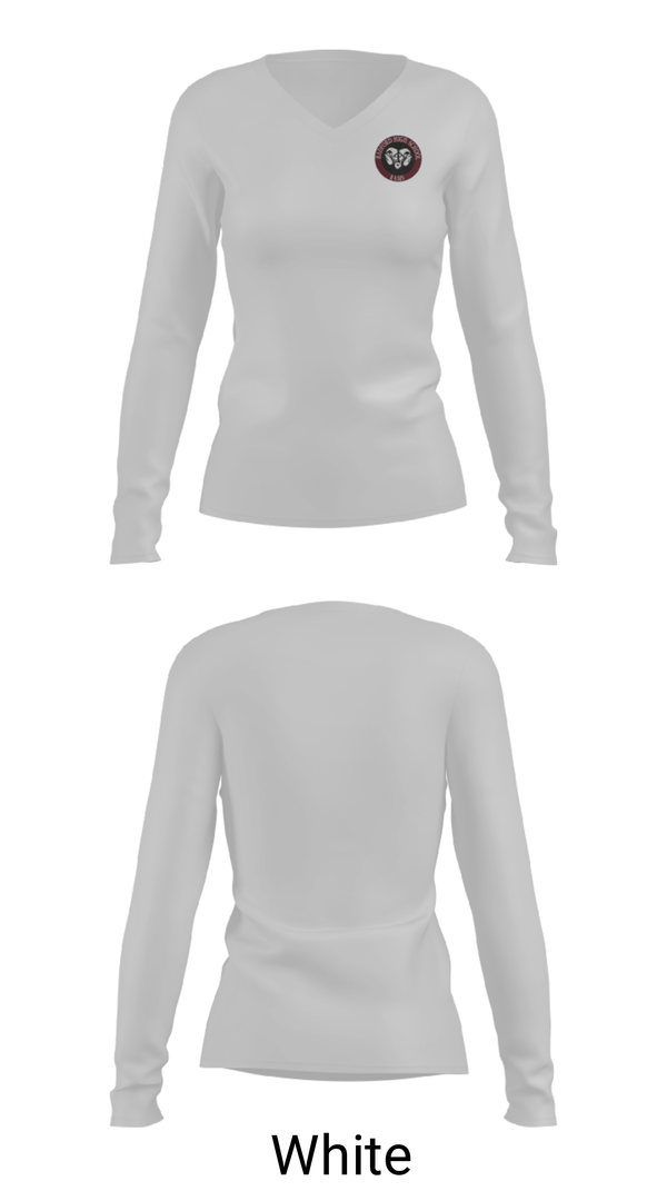 Women's Long Sleeve Vneck Shirt, Radford High School Wrestling, Wrestling, Teamtime, Team time, sublimation, custom sports apparel, team uniforms, spirit wear, spiritwear, sports uniforms, custom shirts, team store, custom team store, fundraiser sports, apparel fundraiser