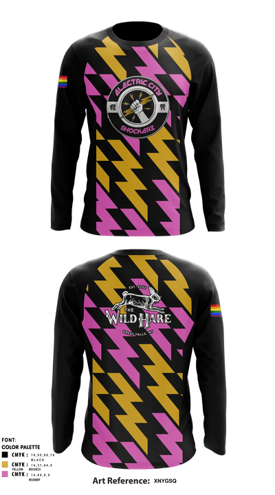 Electric city shockerz 55018985 Long Sleeve Performance Shirt - 5