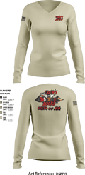 Delta 4-5 58559779 Women's Long Sleeve V-neck Shirt - 5