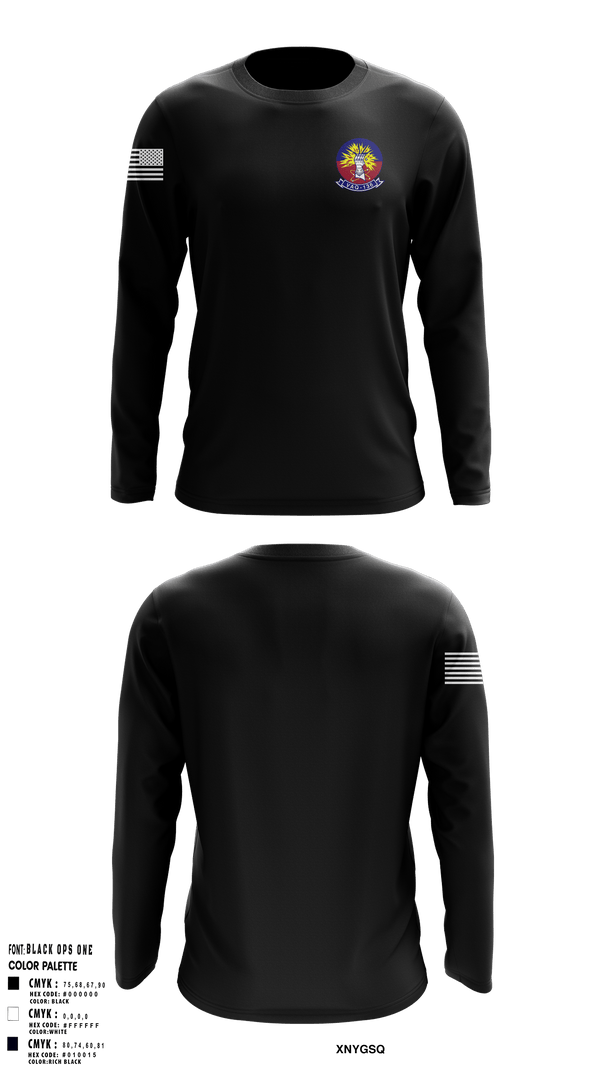 Long Sleeve Performance Shirt, VAQ-136, Navy, Teamtime, Team time, sublimation, custom sports apparel, team uniforms, spirit wear, spiritwear, sports uniforms, custom shirts, team store, custom team store, fundraiser sports, apparel fundraiser