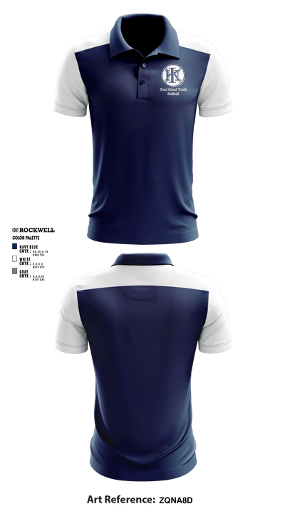 Kent Island Youth Softball 28747832 Short Sleeve Performance Polo - 2