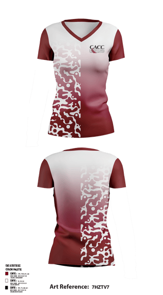 Women's Short Sleeve Vneck Shirt, Calhoun Area Career Center, Spirit Store, Teamtime, Team time, sublimation, custom sports apparel, team uniforms, spirit wear, spiritwear, sports uniforms, custom shirts, team store, custom team store, fundraiser sports, apparel fundraiser