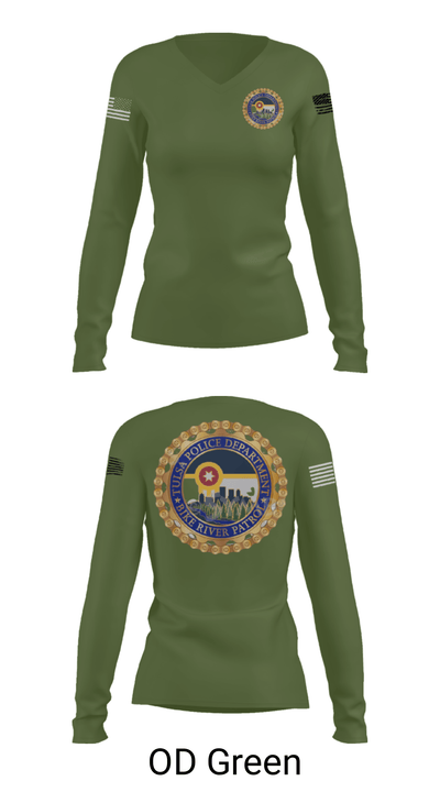 Bike Rive Patrol 69726458 Women's Long Sleeve V-neck Shirt - 39