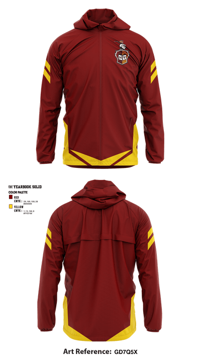 Mount Vernon High School Wrestling 66291366 Windbreaker - 1