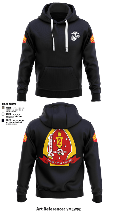 1st Battalion 2nd Marines 97957515 Hoodie - 3