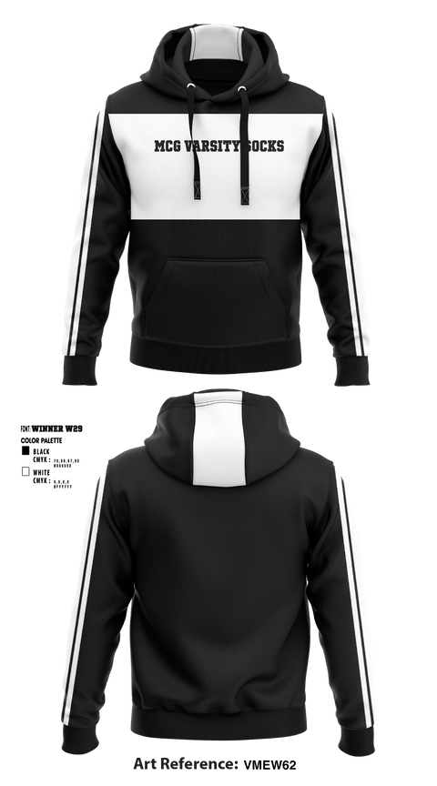 Hoodie, McG Varsity, School Spirit Store, Teamtime, Team time, sublimation, custom sports apparel, team uniforms, spirit wear, spiritwear, sports uniforms, custom shirts, team store, custom team store, fundraiser sports, apparel fundraiser