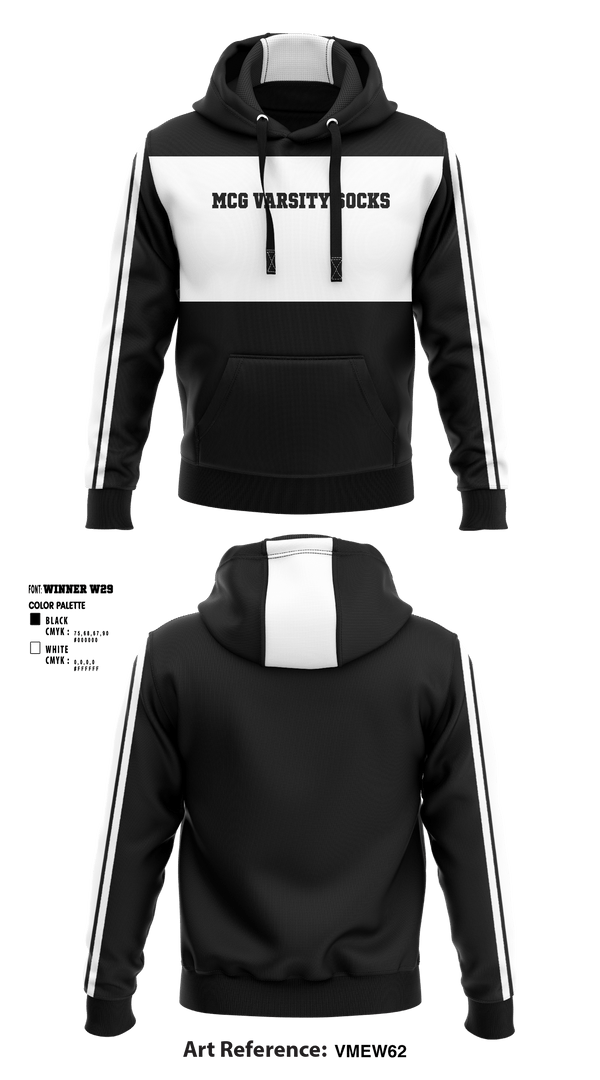 Hoodie, McG Varsity, School Spirit Store, Teamtime, Team time, sublimation, custom sports apparel, team uniforms, spirit wear, spiritwear, sports uniforms, custom shirts, team store, custom team store, fundraiser sports, apparel fundraiser