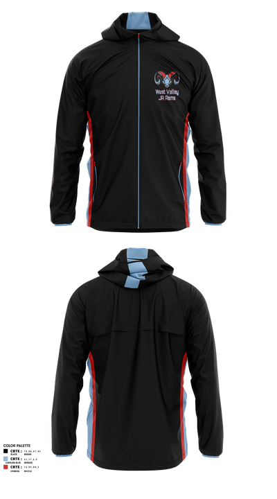 West Valley JR Rams 58336330 Windbreaker - 2