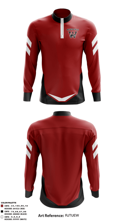Wichita Falls High School Golf 85972251 Quarter Zip Jacket - 1