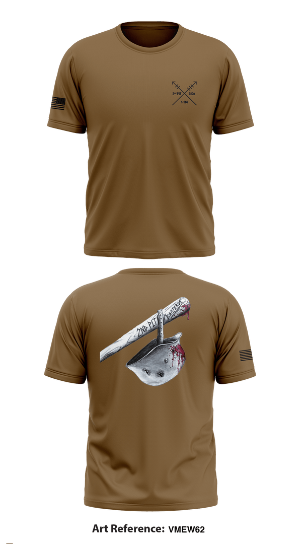 Old School Cotton Feel Shirt, 2nd PLT Baseterds, National Guard, Teamtime, Team time, sublimation, custom sports apparel, team uniforms, spirit wear, spiritwear, sports uniforms, custom shirts, team store, custom team store, fundraiser sports, apparel fundraiser