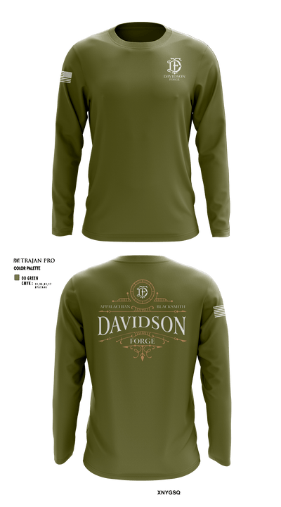 Davidson Forge 39779422 Long Sleeve Performance Shirt - 5