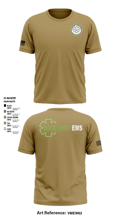 Jasper County EMS 69252235 Short Sleeve Performance Shirt - 3