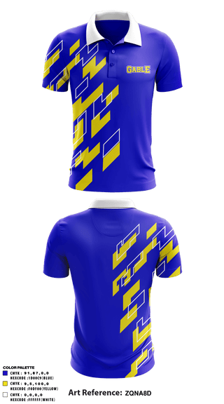 Short Sleeve Performance Polo, Gable Middle School, Spirit Store, Teamtime, Team time, sublimation, custom sports apparel, team uniforms, spirit wear, spiritwear, sports uniforms, custom shirts, team store, custom team store, fundraiser sports, apparel fundraiser