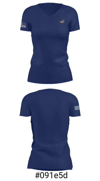 Grand River Preparatory High School Bowling 62700082 Women's Short Sleeve V-neck Shirt - 21