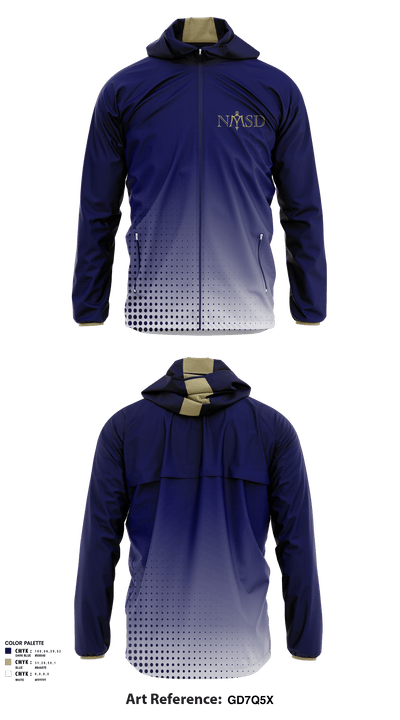 Navy Swimming and Diving 80222264 Windbreaker - 2