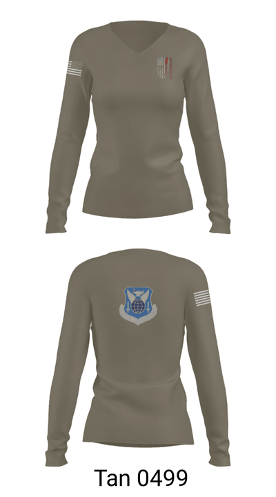 OSI 37717119 Women's Long Sleeve V-neck Shirt - 41