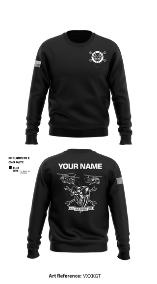 Crew Neck Sweatshirt, D Co 2-13th AVN REGT, , Teamtime, Team time, sublimation, custom sports apparel, team uniforms, spirit wear, spiritwear, sports uniforms, custom shirts, team store, custom team store, fundraiser sports, apparel fundraiser