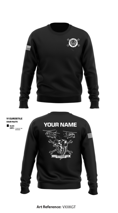 D Co 1-52 AVN REGT 67961627 Crew Neck Sweatshirt - 5