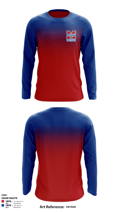 River Valley Middle School 59457550 Long Sleeve Performance Shirt - 1