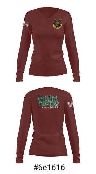Women's Long Sleeve Vneck Shirt, , Army, Teamtime, Team time, sublimation, custom sports apparel, team uniforms, spirit wear, spiritwear, sports uniforms, custom shirts, team store, custom team store, fundraiser sports, apparel fundraiser