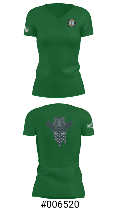 4th Platoon “Bandits” 80274914 Women's Short Sleeve V-neck Shirt - 19