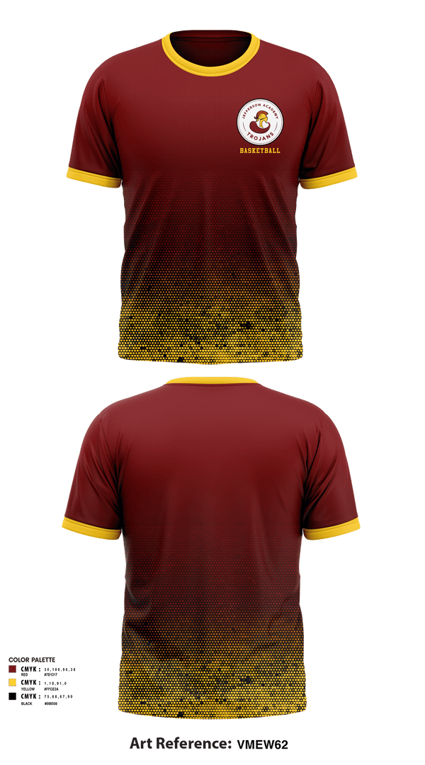 Short Sleeve Performance Shirt, Jefferson Middle School Basketball, Men's Basketball, Teamtime, Team time, sublimation, custom sports apparel, team uniforms, spirit wear, spiritwear, sports uniforms, custom shirts, team store, custom team store, fundraiser sports, apparel fundraiser