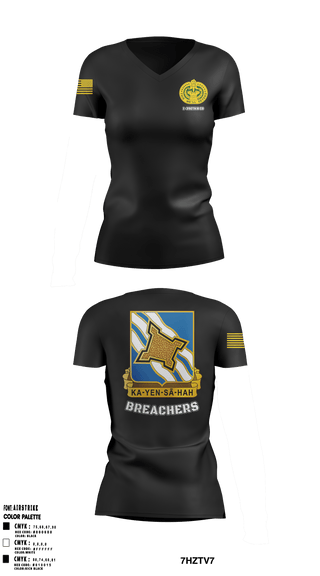 Women's Short Sleeve Vneck Shirt, , Army, Teamtime, Team time, sublimation, custom sports apparel, team uniforms, spirit wear, spiritwear, sports uniforms, custom shirts, team store, custom team store, fundraiser sports, apparel fundraiser